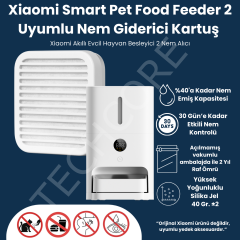 Techcore Xiaomi Smart Pet Food Feeder 2 uyumlu nem giderici kartuş – ürün ambalajı ön yüz