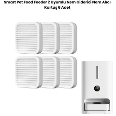 Techcore 6’lı nem giderici kartuş seti, Xiaomi Smart Pet Food Feeder 2 üzerinde takılı kullanım