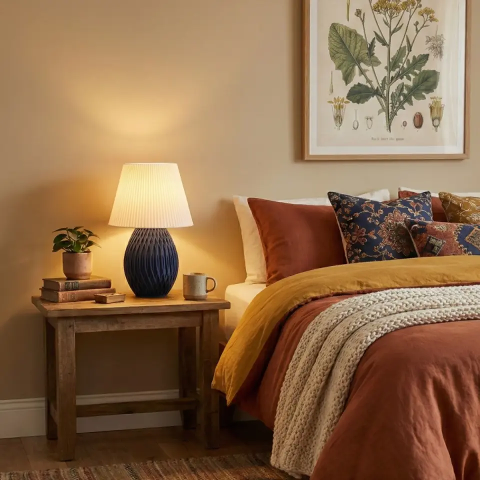 Locale Lacivert Abajur